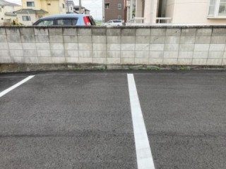 駐車場の除草作業